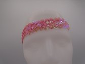pailletten hoofdbandje licht roze