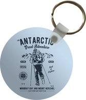 Sleutelhanger - IJs - Berg - Vintage - Plastic - Rond - Uitdeelcadeautjes - Vaderdag cadeau - Geschenk - Cadeautje voor hem - Tip - Mannen