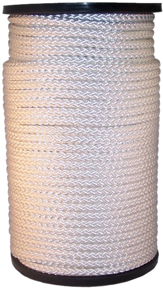 Nylonkoord 2Mm Gevlochten Wit 300M