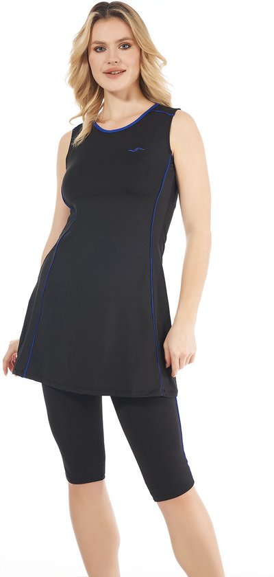 SYKT Badpak Voor Dames uit één Stuk met Hoge Taille Buikcontrole met Korte Broek Retro Badjurk Strandkleding push-up Zwemrok