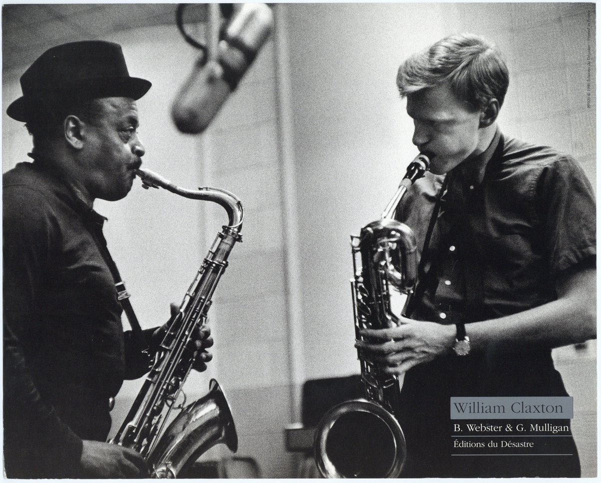 Catch Projecten Mini zwart-wit poster - B. Webster & G. Mulligan - William Claxton - 24x30 cm