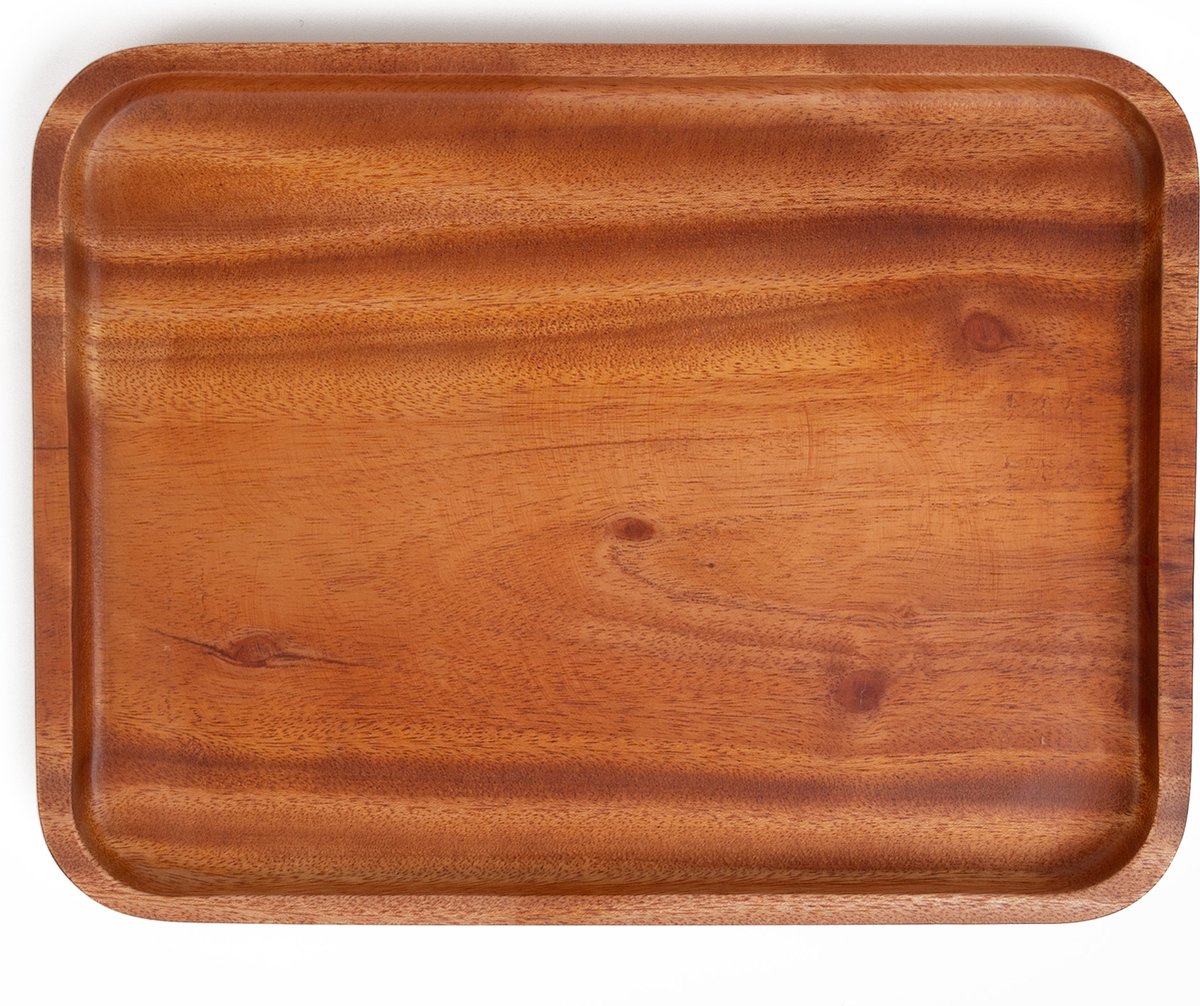 Khaya - klein houten dienblad voor hapjes & drankjes - handgemaakt - duurzaam
