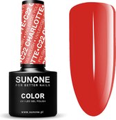 SUNONE UV/LED Hybride Gellak 5ml. – C22 Charlotte - Oranje, Rood - Glanzend - Gel nagellak