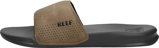 Reef One Slidegrey/Tan Heren Slippers - Grijs/Cognac - Maat 45