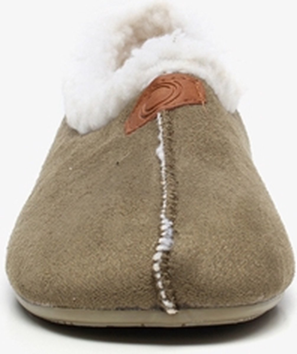 Apollo Dames Spaanse Sloffen Pantoffels Donker Bruin Bordeaux Rood Donkerrood 118 1012131