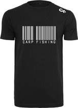 Karper shirt - Karpervissen - CarpFeeling - Barcode - Zwart - Maat XL