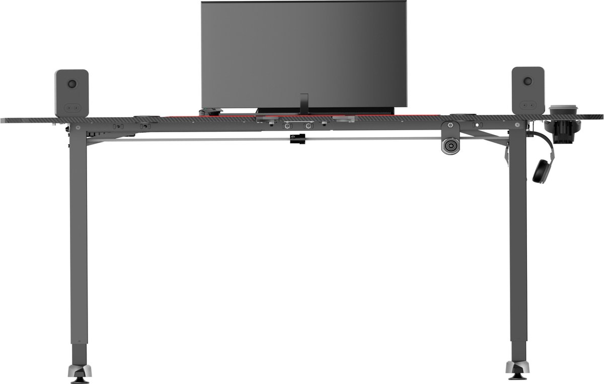 VDD VDD Gaming Desk 160x75 Zwart - afbeelding 4