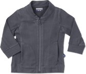 Silky Label vest met rits Glacier grey - maat 74/80 - grijs