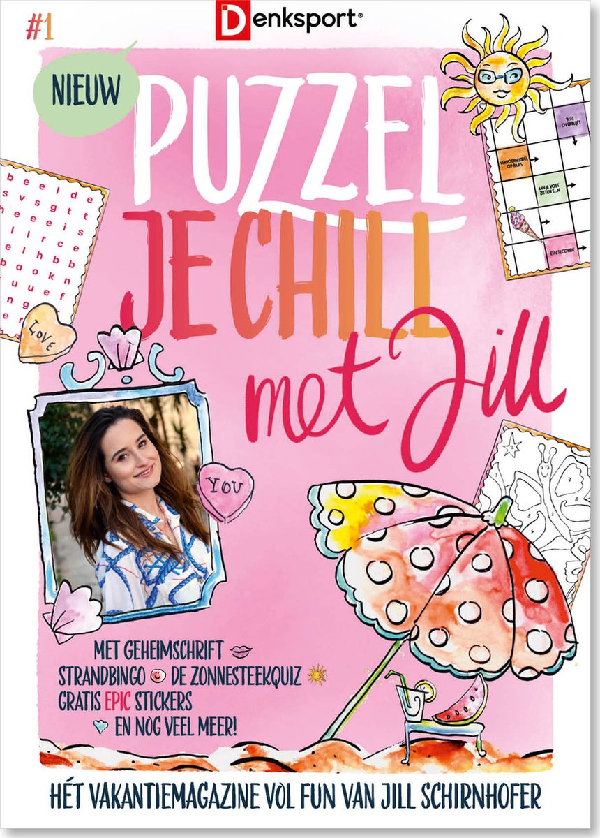 Denksport puzzelboek Puzzel je chill met Jill | bol.com