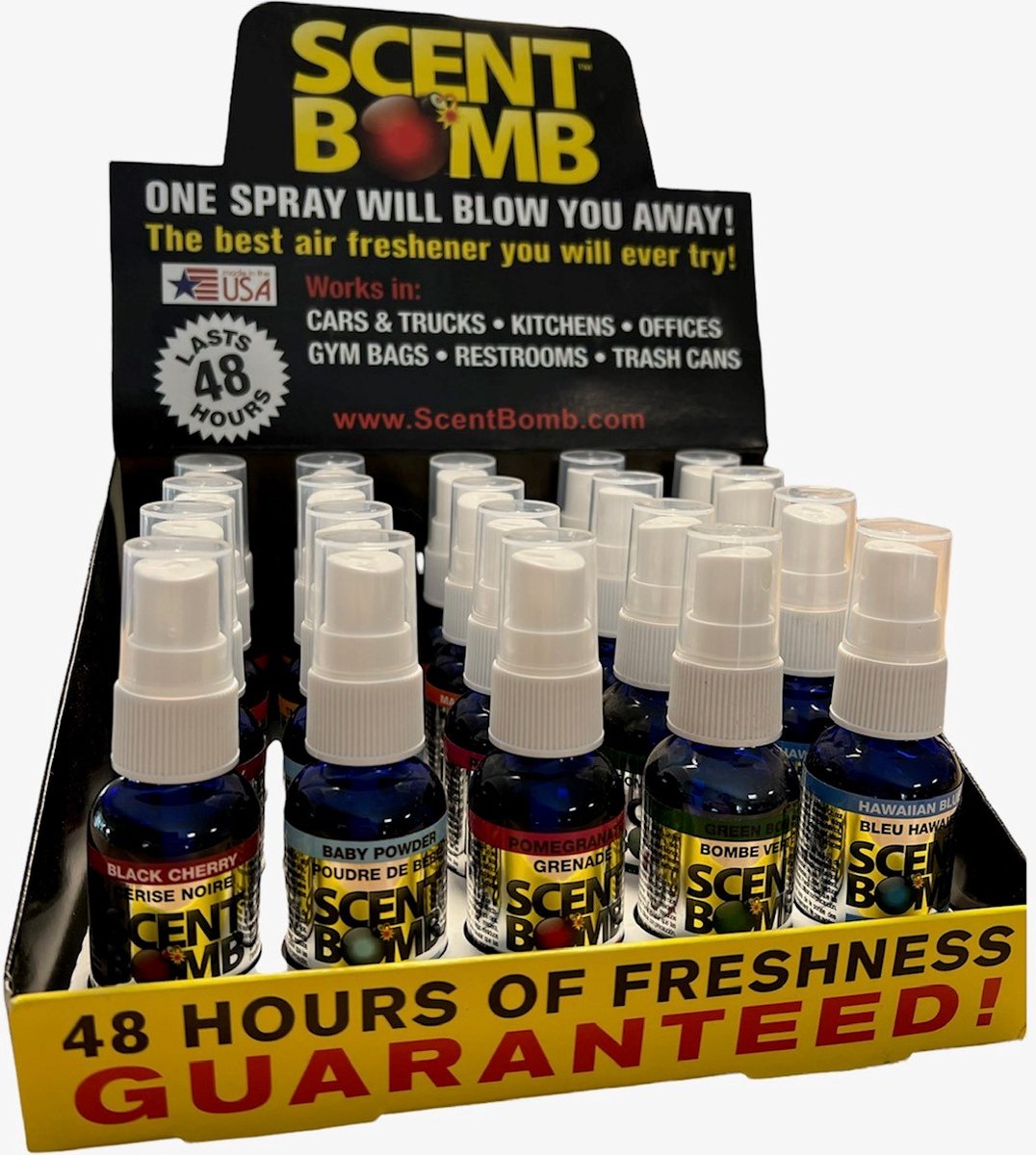 Scent Bomb - Airfreshner - Display 20 stuks!