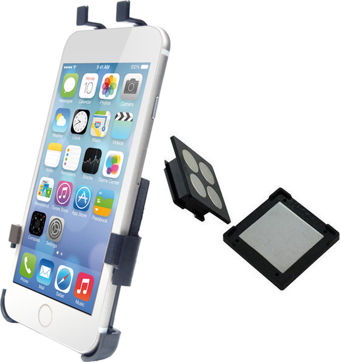 Haicom Magnetic Dashboard Telefoonhouder Auto voor Apple iPhone 6 Plus - Zwart