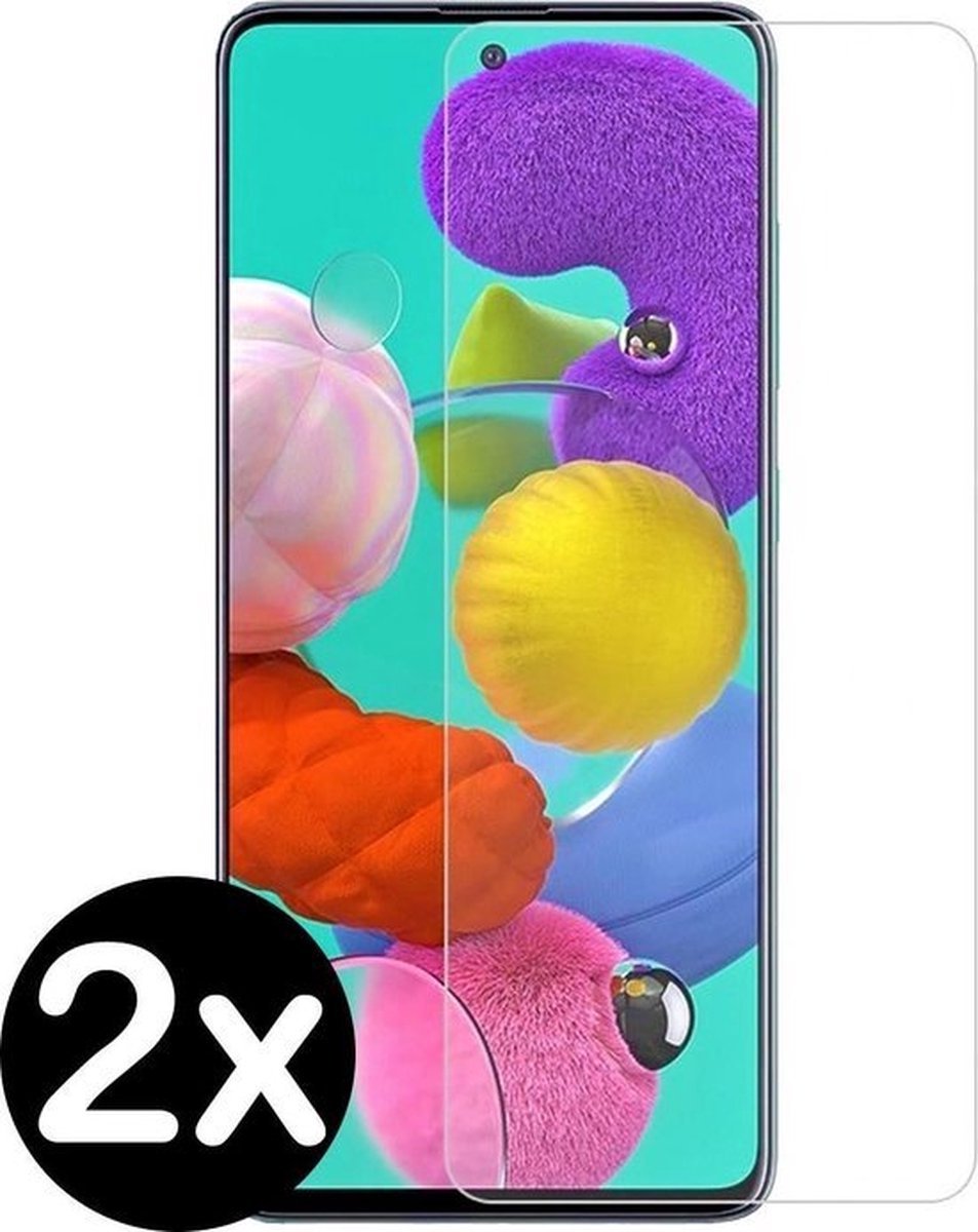 ✅ 2 STUKS Samsung Galaxy A51 Screenprotector - Beschermglas Samsung Galaxy A51 Screen Protector Glas - ✅ PROLEDPARTNERS ®