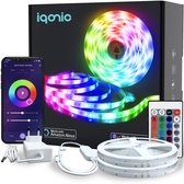 Iqonic Smart Led Strip - 10 Meter - WiFi Strips - RGB Verlichting - RGB - Afstandsbediening