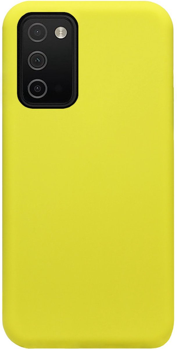 ADEL Premium Siliconen Back Cover Softcase Hoesje Geschikt voor Samsung Galaxy A03s - Geel