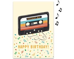 Never Gonna Give You Up Birthday Card - Grappige Verjaardags Kaart - RickRoll - Nonstop muziek & Glitters!
