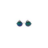 Lunettes de soleil COACHALLA - Festival Glasses - Rave - UV 400 - Argent Blauw - Lunettes de soleil rondes - Nuances - Unisexe - Adulte