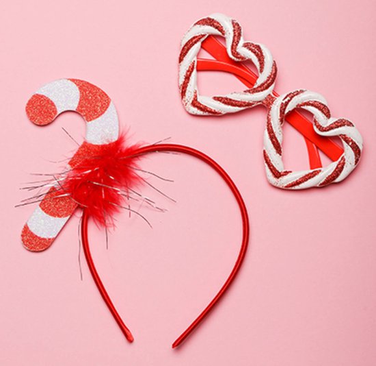 Tiara Candy Cane Rouge