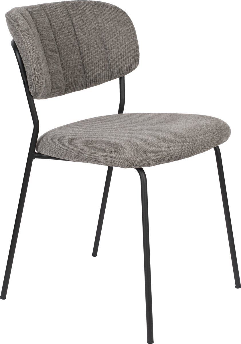 AnLi Style CHAIR JOLIEN BLACK/GREY