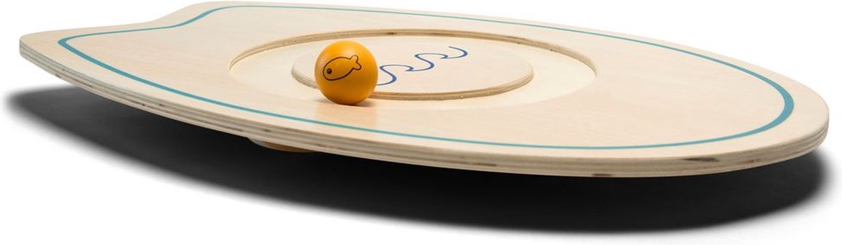 Bs Toys Buitenspeelgoed Balansspel Surfbord - 50 Cm - Speelgoed Hout - Balansspeelgoed - evenwichtsspel - Cadeau kind