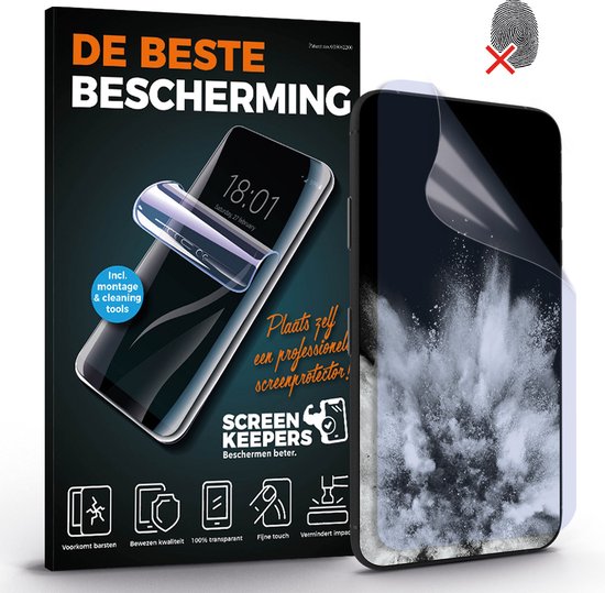 Foto: Screenkeepers matte screenprotector geschikt voor samsung galaxy s21 fe 5g matte screenprotector breekt niet beschermfolie tpu cleanfilm