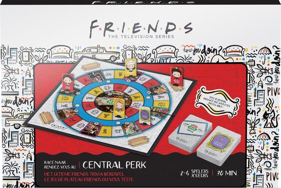 Friends - Race naar Central Perk - Friends tv serie - Trivia - Bordspel - Familiespel
