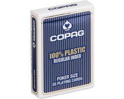 Cartamundi Copag Regular-speelkaarten Blauw 55 Stuks