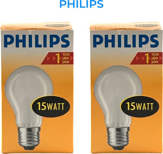 Dapper kloof naam Philips - GLOEILAMP - 15Watt - Mat - Standaardlamp - E27 fitting - Grote  fitting -... | bol.com