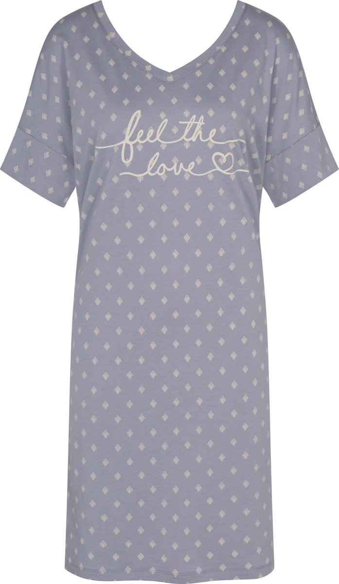 Triumph Nightdresses NDK SSL 10 CO/MD Dames Nachthemd Grey Combination