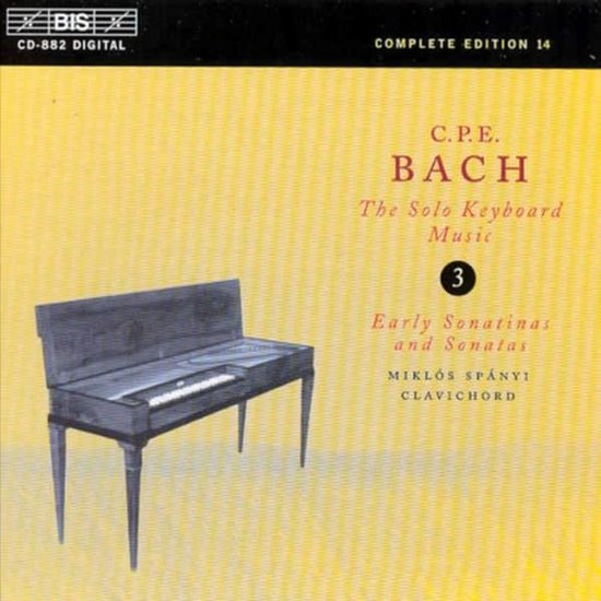 Miklós Spányi - C.P.E. Bach: Solo Keyboard Music Vol 3 (CD)