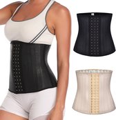 Livvi Wear - Latex/Katoenen Waist Trainer - Lichtroze - Maat L - Shaper | Shapewear | Korset | Afslanken