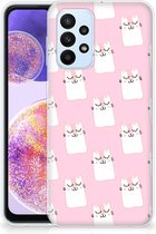 GSM Hoesje Geschikt voor Samsung Galaxy A23 Beschermhoesje Sleeping Cats