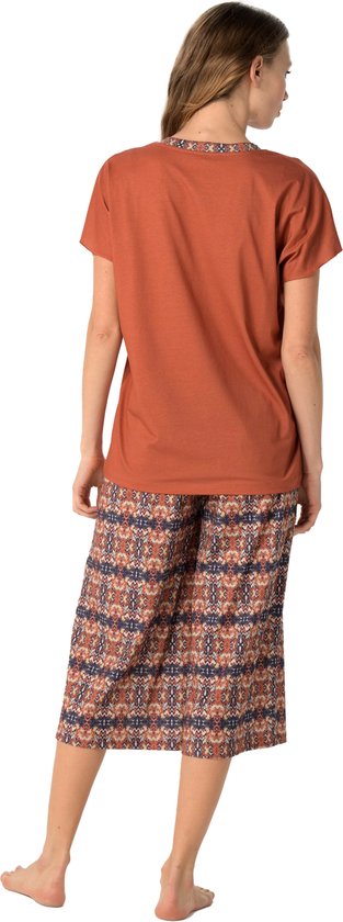 By Louise Dames Capri Korte Pyjama Set Blauw 3/4 | Underwear District