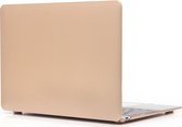 Mobigear Laptophoes geschikt voor Apple MacBook 12 Inch (2015-2017) Hoes Hardshell Laptopcover MacBook Case | Mobigear Metallic - Goud - Model