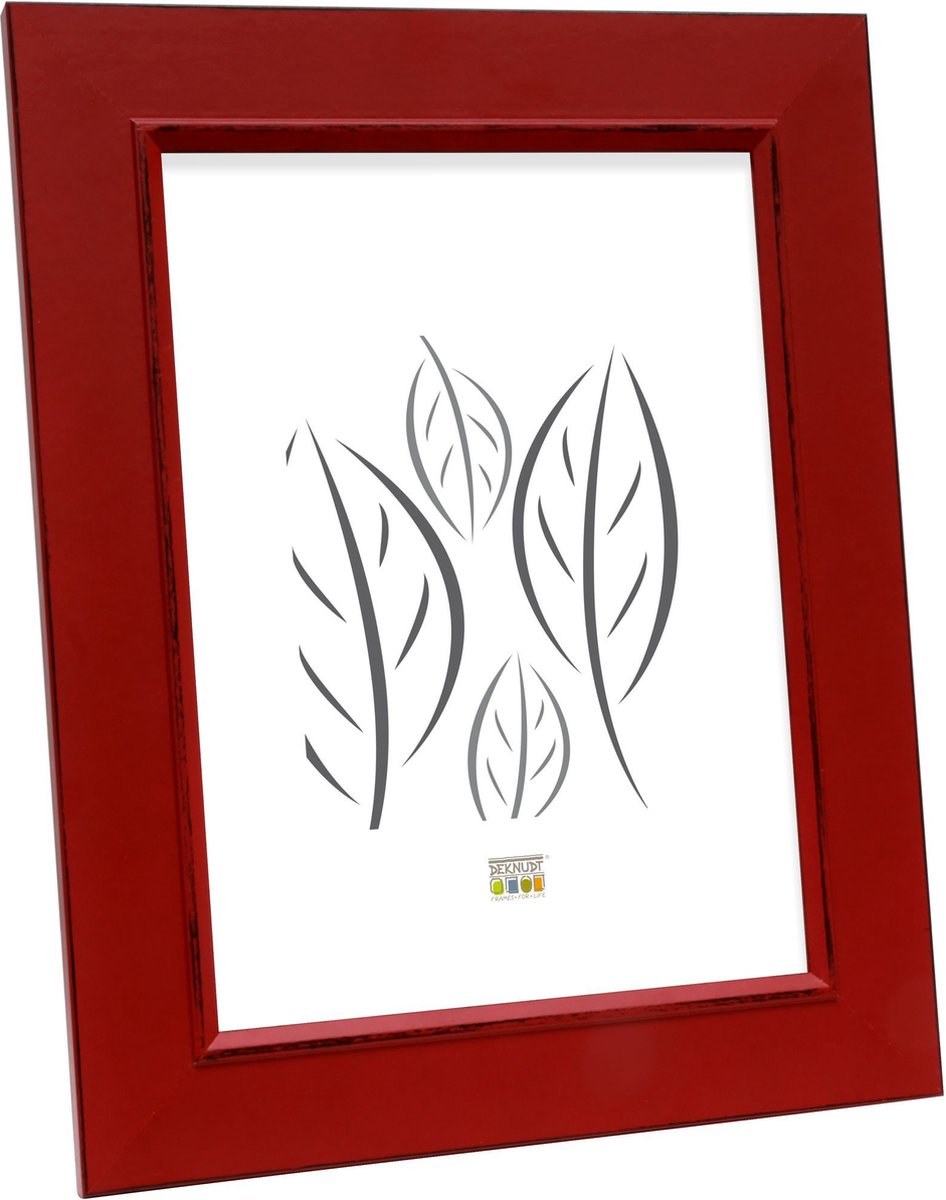 Deknudt Frames fotolijst S46FF4 - rood geschilderd - foto 20x28 cm