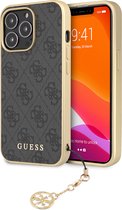 Guess 4G Charms Hard Case - Apple iPhone 13 Pro (6.1") - Grijs