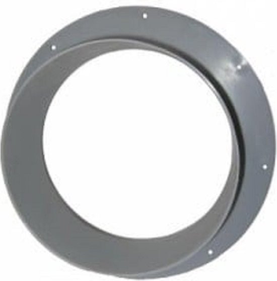 Bride 125mm PVC/ Plastique rond - 12.5cm Grijs ou noir Coupleurs pour tubes de Ventilation Air Ingénierie