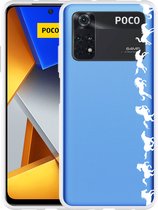 Xiaomi Poco M4 Pro Hoesje Horses in Motion - Wit - Designed by Cazy