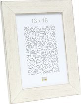 Deknudt Frames Cadre photo en bois, peint en blanc, style campagnard