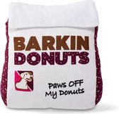 Petshop by Fringe Studio - Barking Donuts Donut Bag - Hondenspeelgoed – Honden speelgoed – Hondenspeeltjes – Speelgoed hond – Speelgoed voor honden - Piepspeelgoed – Pluche – Speelgoed voor dieren - Hondenknuffel