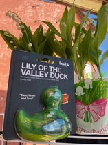 Luxury LILY of the VALLEY Duck - Badeendje van budduck - Meest gespaarde badeendmerk wereldwijd