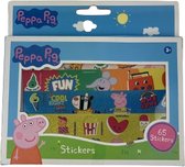 Peppa Pig sticker set - Blauw / Multicolor - Papier - 65 Stickers - Creatief - Sticker - Kleuren - Knutselen - DIY