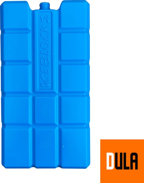 DULA Koelelementen voor koelbox - blauw - 20 stuks - 750 gram - 20x10,5x4cm van DULA — afbeelding 5