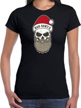 Bad Santa fout Kerstshirt / Kerst t-shirt zwart voor dames - Kerstkleding / Christmas outfit XXL