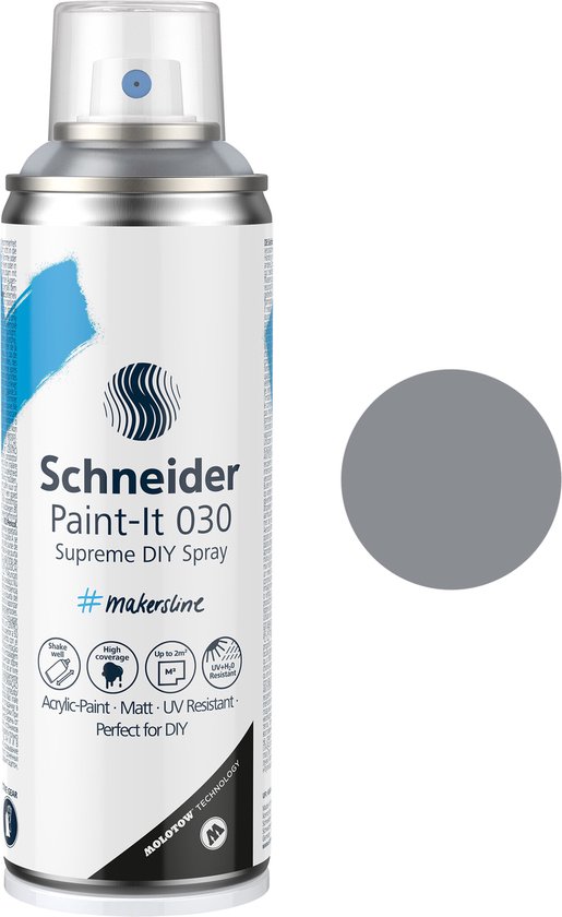 Schneider spuitbus verf - Paint-it 030 - DIY spuitverf - acrylverf - 200ml  - blanke... | bol.com