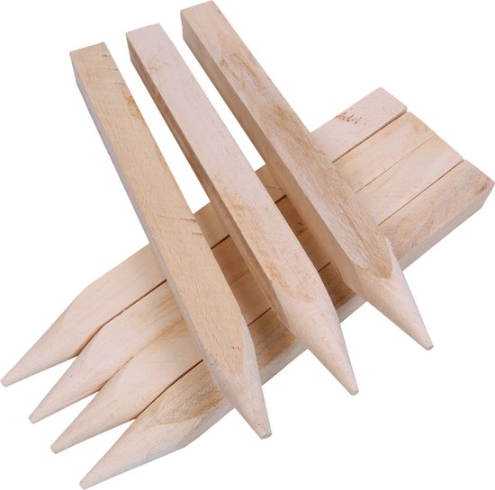 Vierkante houten palen voor je schutting/tuin - 20 stuks van 50 cm - PRODUKT