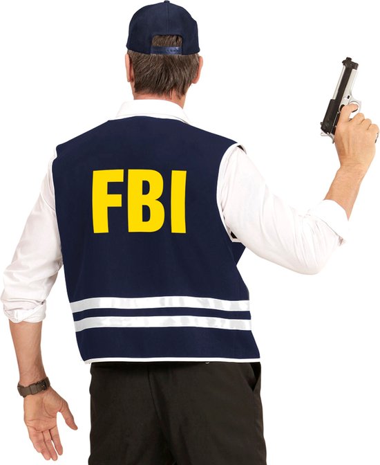 Widmann - Politie & Detective Kostuum - Blauw Fbi Vest Met Cap Volwassen -  Blauw - XL... | bol.com