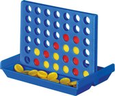 Reisspel - 4 Op een rij - 10,3 x 14,3 x 3,3 cm - Denkspel speelgoed voor kinderen en volwassenen.