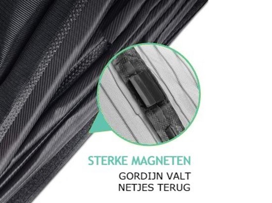JEAS® - Magnetisch Vliegengordijn - 210 x 90cm - Horgordijn - Hordeur - Deurgordijn
