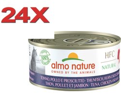 Almo Nature HFC - Kattenvoer - Cuisine Tonijn, Kip & Ham - 24x70gr