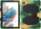 Case2go - Tablet hoes geschikt voor Samsung Galaxy Tab A8 (2022 & 2021) - 10.5 Inch - Extreme Armor Case - Camouflage